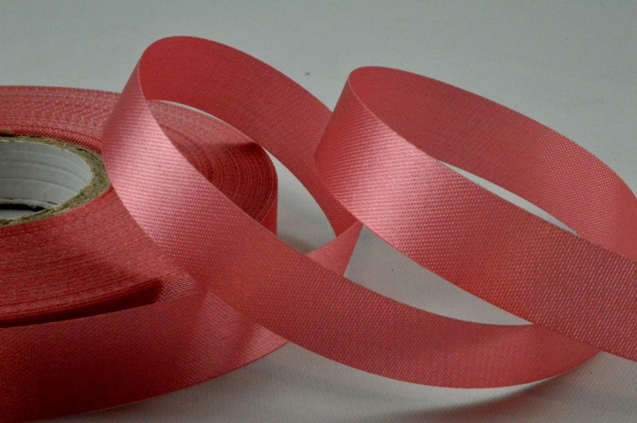 Y775 - 15mm Dusky Pink Acetate Satin Ribbon 50 Metres