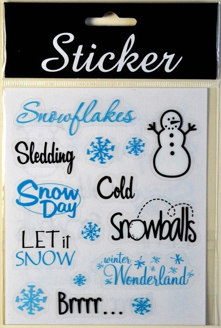 88086 - Christmas Snowday Themed Stickers