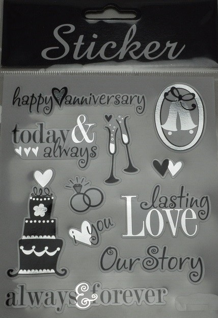 88116 - Happy Anniversary Selection of Stickers