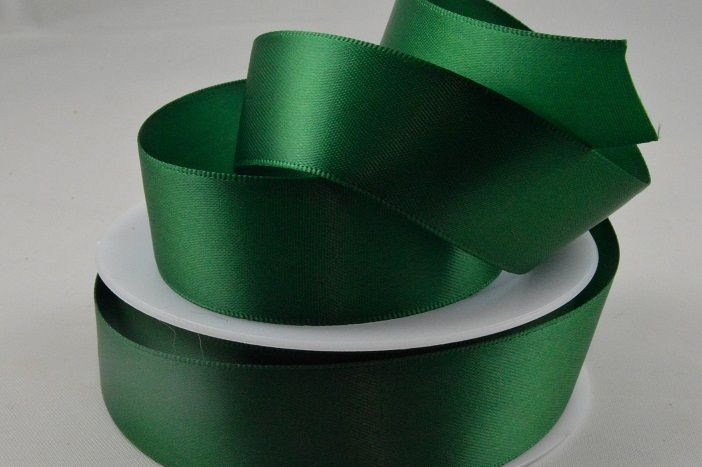 93977 - 15mm Green Double Sided Satin x 25 Metre Rolls!