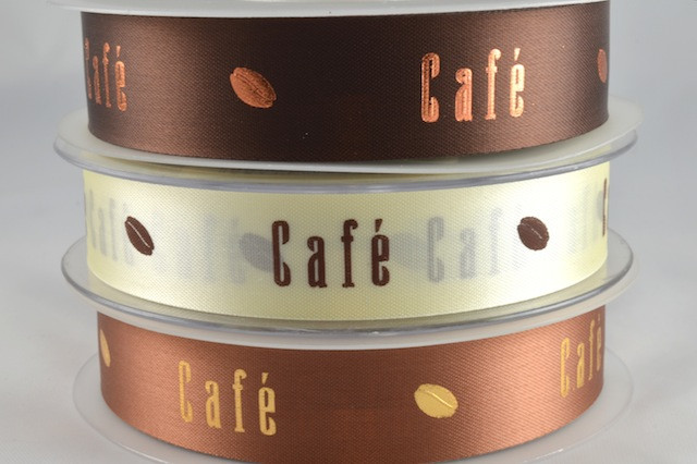 94226 - 15mm & 24mm Cafe & Cocoabean Ribbon (50 Metres)