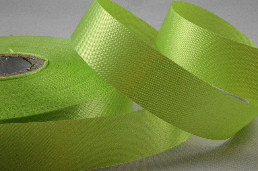 Y718 - 50mm Lime Acetate satin ribbon  x 100 metres