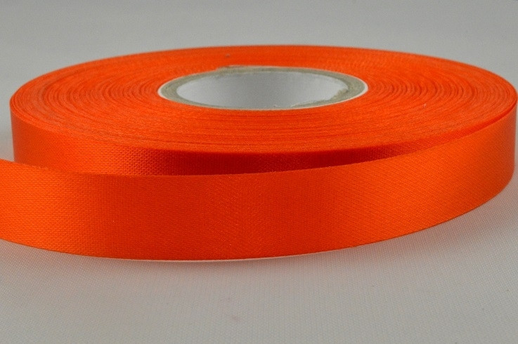 Y676 - 11mm  Orange Acetate satin ribbon  x 50 metres
