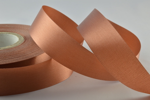 Y706 - 38mm Brown Acetate satin ribbon  x 50 metres