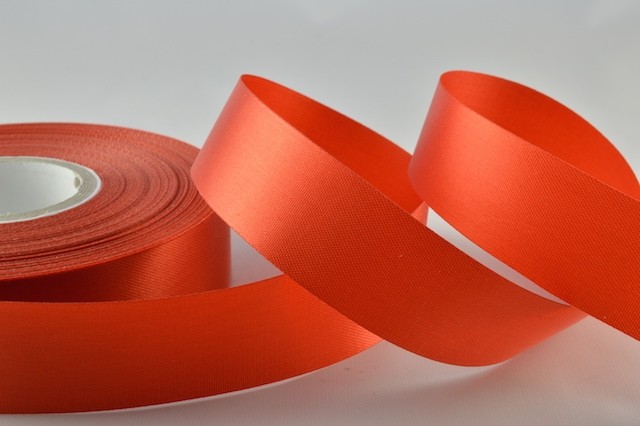 Y691 - 19mm Rust Acetate satin ribbon  x 50 metres