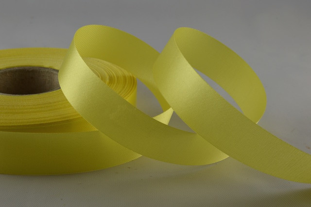 Y693 - 19mm Lemon Acetate satin ribbon  x 50 metres