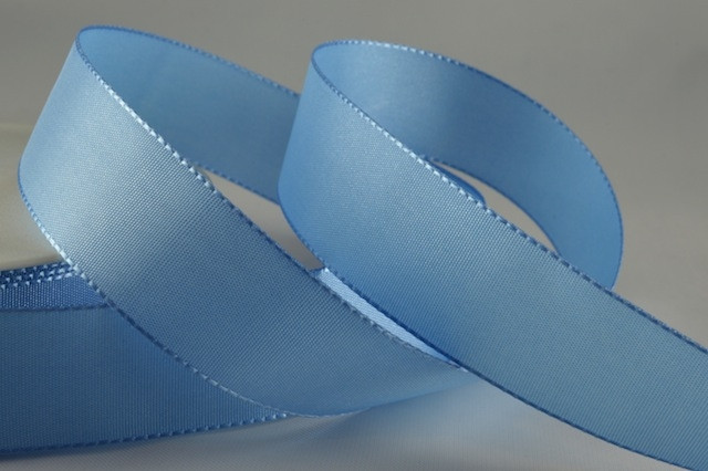 Y617 - 25mm Blue Taffeta Ribbon-25mm-50 Metres