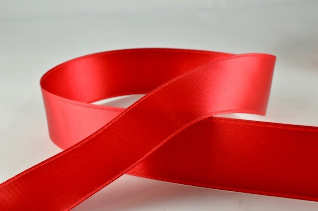 3mm, 7mm, 10mm, 15mm, 25mm, 38mm & 50mm Double Sided Satin-3mm-36 Dark Red-50 Metres