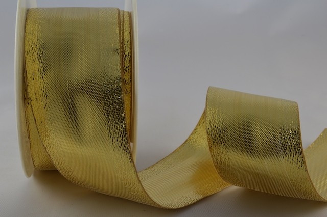 50018 - 25mm Gold Lurex Ribbon (20 Metres)