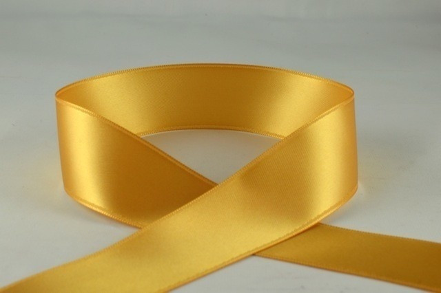 93977 - 7mm Gold Double Sided Satin x 25 Metre Rolls!