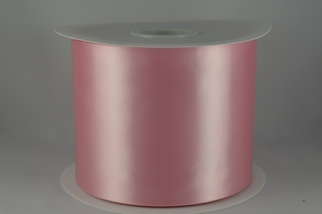 54033 100mm - Baby Pink Single Satin Sash Ribbon (50 Metres)