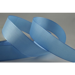 Y617 - 25mm Blue Taffeta Ribbon-25mm-50 Metres