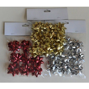 31159 - Gift packs with  9 metallic bows self adhesive 