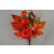 22055 - Golden autumn leaves, berries and fruits with a delicate central flower  - floral pick.  Measures  Height 225mm ,   Width  160mm 