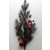 22067 - Frosted Pine cones and Bright Red berries - floral pick.  Measures  Height 770mm  ,   Width  190mm 