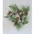 22084 - Small Wintery hanging wreath with frosted pine cones and sparkly baubles.     Approx Size:  30cm Dia