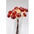 22093 - Arrangement of bright red toadstools deco pick.  Measures - 11cm Height x 6cm Width   (Approx)