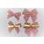 31174  - 15mm / 25mm Hand tied Red Gingham ribbon bow with twist tie (6 pieces in a pack)