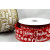 46043 - 38mm & 63mm Merry Christmas & Snowflakes Burlap Ribbon x 10 Metre Rolls!