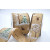 46051 - 38mm & 63mm Wired Natural Snowflake & Reindeer Ribbon x 10 Metre Rolls!