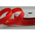 55122 - 16mm grosgrain with a saddle stitch x 20mts. 3501 Red and White