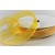 55123 - 16mm Sheer ribbon with a white saddle stitch x 20mts 1501  Gold Yellow and White
