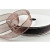 55123 - 16mm Sheer ribbon with a white saddle stitch x 20mts 5750 Brown  and White