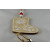 88026 - Wooden Multi Coloured Santa Boot with Loop (1 Piece)