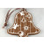 88031 - Wooden Christmas Bell Decoration (1 Piece)