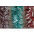 88134 - Coloured Tinsel with Hanging White Deco x 2 Metre Lengths!