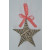 88195 -  Scandi style willow hanging star decoration with a red gingham ribbon bow. Available in White and Natural