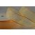 Y618 - 40mm Wired Sheer with Strong Coloured Edge - Rustic Orange