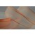 Y625 - 40mm Wired Sheer with Strong Coloured Edge (25 Metres)-40mm - Pale Orange