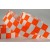 X322 - 25mm Printed Block Ribbon (20 Metres)-25mm-26 Orange