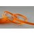 X305 - 54564 - 6mm Woven Edge Coloured Ribbon (20 Metres)-28 Orange