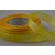 Y455- 15mm Bright Yellow patterned print ribbon with lovely woven edge x 25 Metre Rolls!