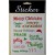 Y646 - Green & Red Merry Christmas Stickers-28 Multi